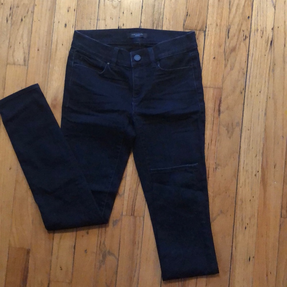 Ann Taylor Petite Size 00 dark jeans